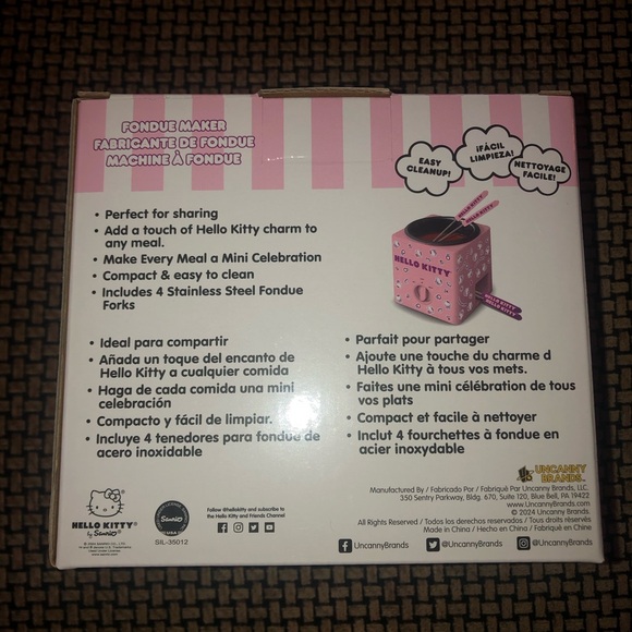 Hello Kitty Pink Fondue Set - Picture 2 of 2